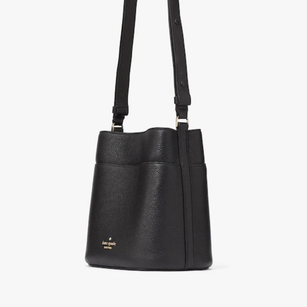 Kate Spade Leila Small Bucket Bag
COLOR:
Black 
NWT - Picture 3 of 16